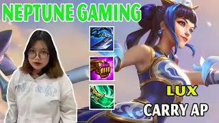 NEPTUNE GAMING - LUX TFT TH&Aacute;CH ĐẤU - LUX L&Otilde;I BUFF GI&Aacute;P CHO ĐỒNG MINH FULL AP CARRY