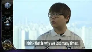 Samsung White mid laner Pawn interview about facing Samsung Blue and Dade | S4 Worlds