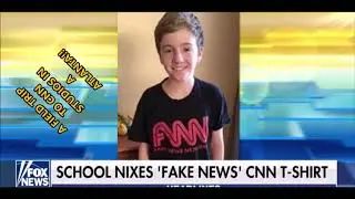 Kid Wears Fake News Network Shirt To CNN Headquarters, Becomes American Hero