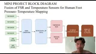Block Diagram: FSR&ndash;Temperature Fusion System for Foot Pressure-Heat Mapping