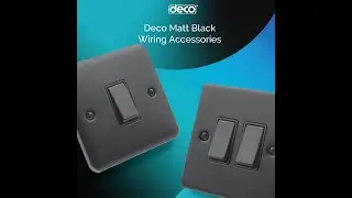 Click Scolmore: Matt Black Switches & Sockets available in Deco and Deco Plus designs