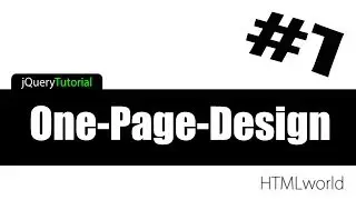 jQuery Tutorial: One-Page-Design erstellen // deutsch