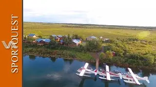 Salmon fly fishing at No See Um Lodge Alaska 🐟