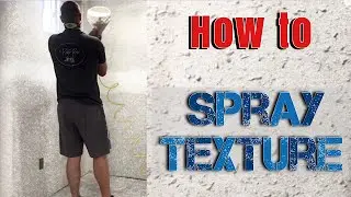 How to Spray Texture on Drywall