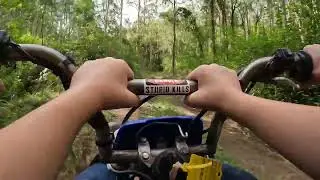 little man wears the gopro for a ride with dad off grid #capcut #gopro #offgrid #bikelife #family