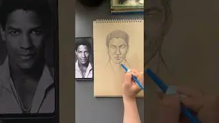 Sketch of &ldquo;Denzel Washington&rdquo;😍#denzelwashington #art #artist #drawing #sketch #draw #how #equalizer