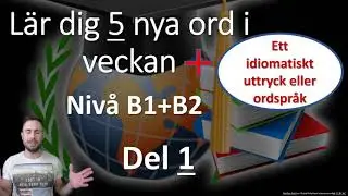 Lär dig 5 nya ord i veckan - Del 1 (Nivå B1/B2)