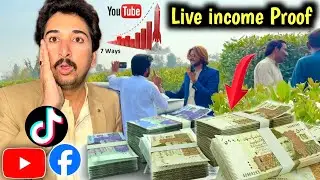 Main Nay Aj Apni social Media Ki Income Live Dekha Dii😲😲 💸 💵
