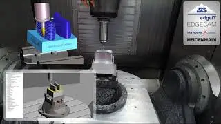 EDGECAM Simultaan frezen met een barrel/parabool frees, 5x sneller nabewerken!