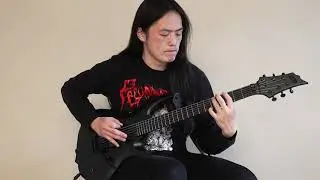 #espguitars #ltdguitars Esp ltd F black metal guitar metal demo