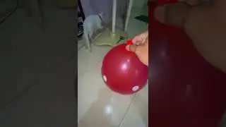 🔴ASMR SOUND RED BALLOON BLOW UP #asmr #satisfying