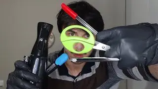 ASMR Fast ADHD Examination (chaotic, personal attention, focus & follow, burning your face)