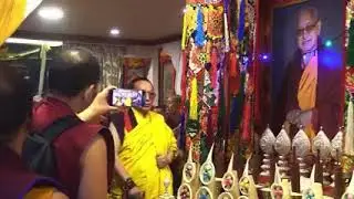 Heart touching talk and message in front of Zopa Rinpoche’s kudhung by HH The Tai Situ Rinpoche.