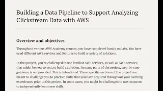 Lab: Building a Data Pipeline to Support Analyzing Clickstream Data with AWS | CloudComputingAWS