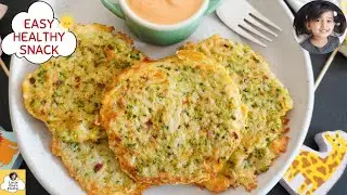 😲 No One Believes This is Broccoli! 🥦🧀 Crispy Cheesy Fritters | Easy Kids Snack 1Y+