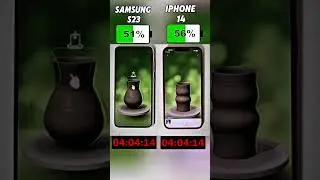 Samsung S23 vs iPhone 14 🔋 Battery Test Showdown &ndash; Who&rsquo;s the Real King? 👑🔥 #Shorts#viralvideo