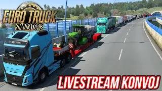 EURO TRUCK SIMULATOR 2 TRUCKERSMP KONVOJ | Př&iacute;prava soupravy na p&aacute;tečn&iacute; Czech Real Map | 13.8.2025