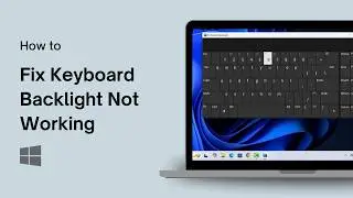 How to Fix Keyboard Backlight Not Working in Windows 11