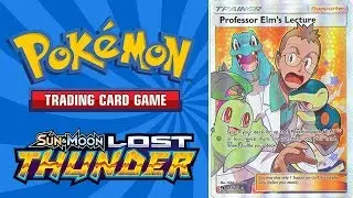 Pokemon Hunt for Professor Elm's Lecture Full Art - Lost Thunder Booster Box Opening