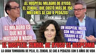Esc&aacute;ndalo en Madrid: el 'hospital milagro' de Ayuso colapsa: el techo del Zendal se derrumba
