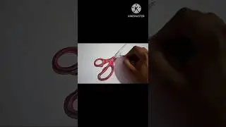Easy Realistic Drawing Art || 3D Drawing ✂️🤗 #shorts