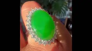 GIA Certified Jadeite Jade and Diamond Ring @TheGemCorps
