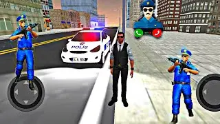 Real police car Driving simulator Android gameplay Gaming / sound of the police siren