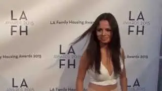 Sasha Clements arriving to the 2015 LA Family Housing Awards @sashclements