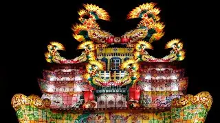夜を照らす日本一の灯籠