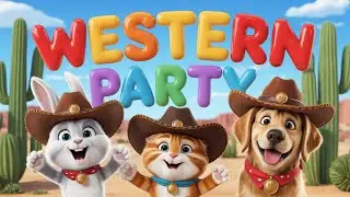 Fun Cowboy Animals Dance! | Upbeat Kids Songs & Western Nursery Rhymes (12 Min)