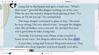 DRAGON PROBLEM story EASY audio read along aloud Wonders McGraw ESL kids grade 4 english Chinese