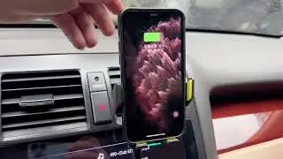 Wireless Car Charger, 15W Fast Charging Phone Holder 3-in-1 Smart Auto Sensor Clamp Car Phone Mount