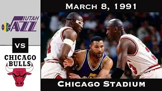 Full Game: The MVP Gauntlet | Utah Jazz vs Chicago Bulls (March 8, 1991)