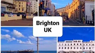 Brighton Seafront Drive - UK  Summer Trip 2022 - Brighton Downtown Drive #brighton