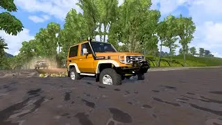 Llevando un respuesto en Toyota Land Cruiser Serie 70 American Truck Simulator