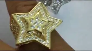 Iced Out Star Ring - Twenty 7 Links