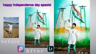 Happy Independence day photo editing।15 August photo editing in PicsArt 2019