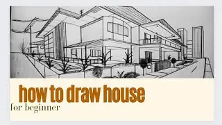 how to draw house in 2 point perspective