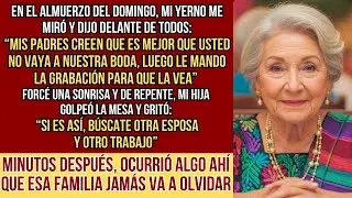 HISTORIAS REALES. “Tu madre no va a nuestra boda”, dijo mi yerno frente a todos… Lo que mi hija hizo