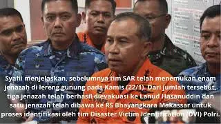 Seluruh Jasad Korban ATR 42-500 Ditemukan, Identifikasi DVI Masih Berjalan