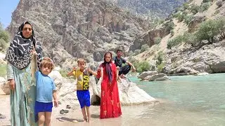 Catch of the Day: Rosta Nomad Family's Fishing Trip Amidst the Majestic Peaks 🎣🌲🏔️ | #NomadLife