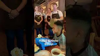 Donny gets a surprise birthday song at Cracker Barrel 🎉