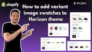 Show variant image swatches on Shopify Horizon theme. Assign multiple images per variant.