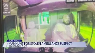 New video released of patient after leaving hospital, stealing ambulance in Fairfax County