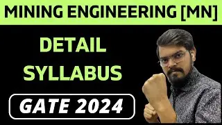 Engineering Mathematics| Detail Syllabus | MINING ENGINEERING | MN | GATE 2024