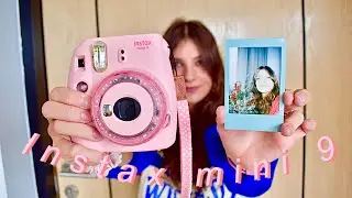 Instax mini 9 UNBOXING, INSTRUKCJA OBSŁUGI, PIERWSZE ZDJĘCIE (clear pink, fujifilm, marble edition)
