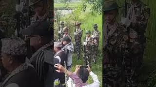 #Dashain #army #firing Fulpati at Khaste tal baharai temple