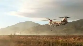 2AJ and 8CH #chinook helicopters on the dip at the #pickettfire