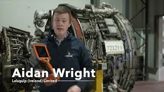Waygate Mentor Visual iQ Borescope on a CFM56 engine
