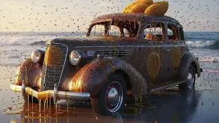 1930s Vintage Sedan Beach ASMR Restoration | Extreme Rust Repair